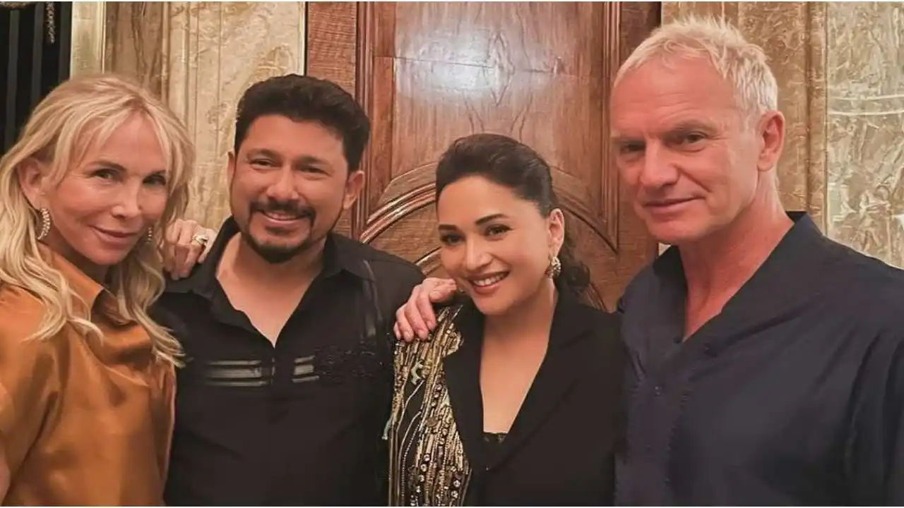 Madhuri Dixit and Dr. Shriram Nene’s Unforgettable Evening with Sting and Trudie Styler