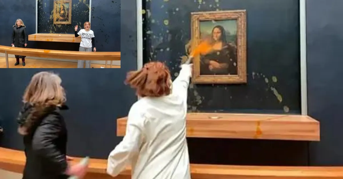 Environmental Protesters Target Mona Lisa with Soup Protest at Louvre
