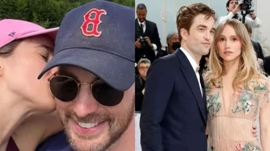 Newlyweds Chris Evans and Alba Baptista spotted with Robert Pattinson and Suki Waterhouse in Beverly Hills