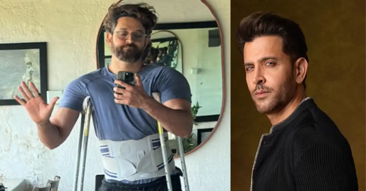 Hrithik Roshan’s Valentine’s Day post: A selfie with crutches and a heartfelt story of self-acceptance and healing