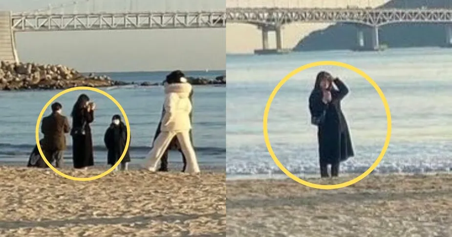 Rookie idols AIMER’s Doryun and ViV’s Yume uploaded photos of the beach at a similar time