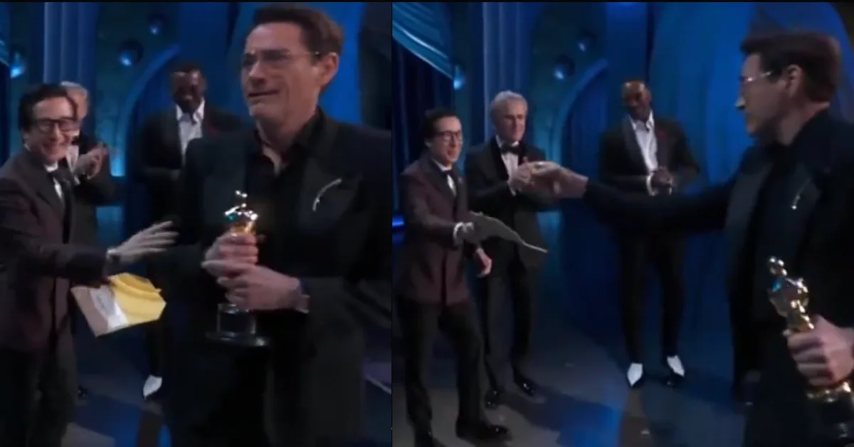 Social Media Divided: Was Robert Downey Jr.’s On-Stage Gesture Disrespectful to Ke Huy Quan?