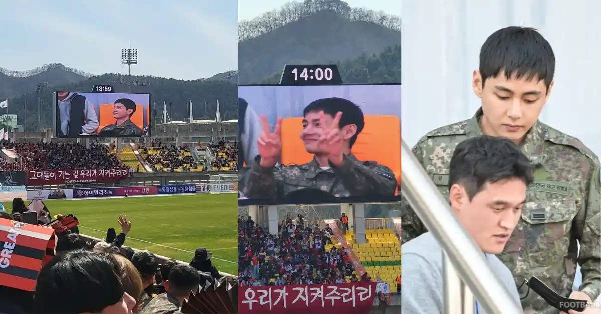 BTS’s V Scores a Goal in Fans’ Hearts at Soccer Match between Gangwon FC and FC Seoul on March 31