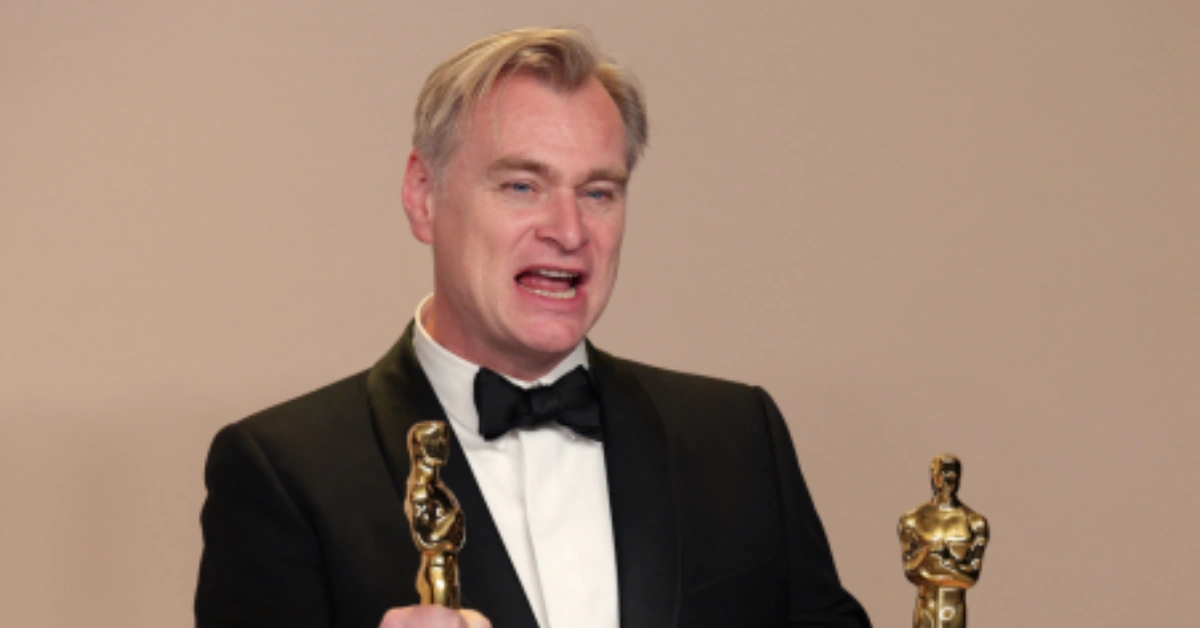 Christopher Nolan's Oscars Night Takes a Surprise Turn in the Press Room