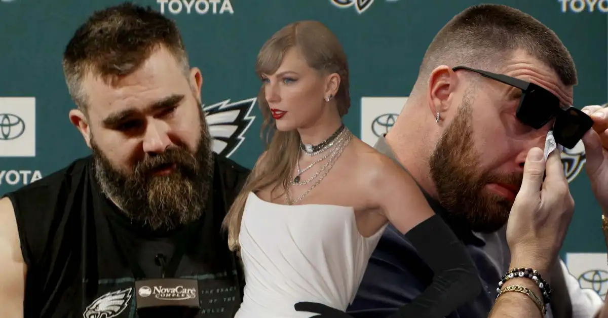 Travis Kelce Shows Support for Taylor Swift with Friendship Bracelet at Jason Kelce's Retirement Ceremony