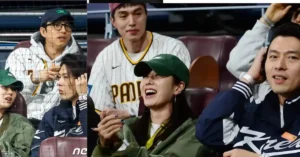 Gong Yoo Caught on Camera Chuckling at Son Ye Jin and Hyun Bin's Adorable Moment at MLB Seoul Series Game