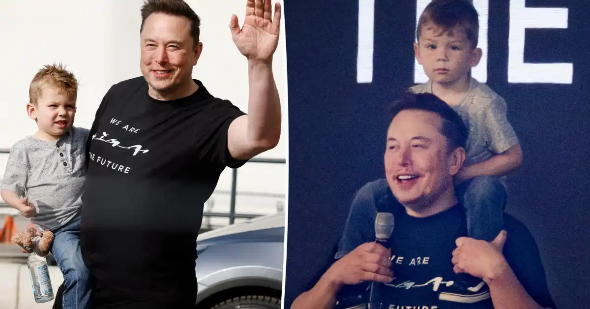 Elon Musk Brings Son X to Tesla Gigafactory Amidst Reported Custody Dispute with Grimes