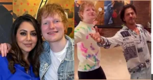 Ed Sheeran’s Unforgettable Evening with Shah Rukh Khan and Gauri Khan at Mannat: A Night of Music and Friendship