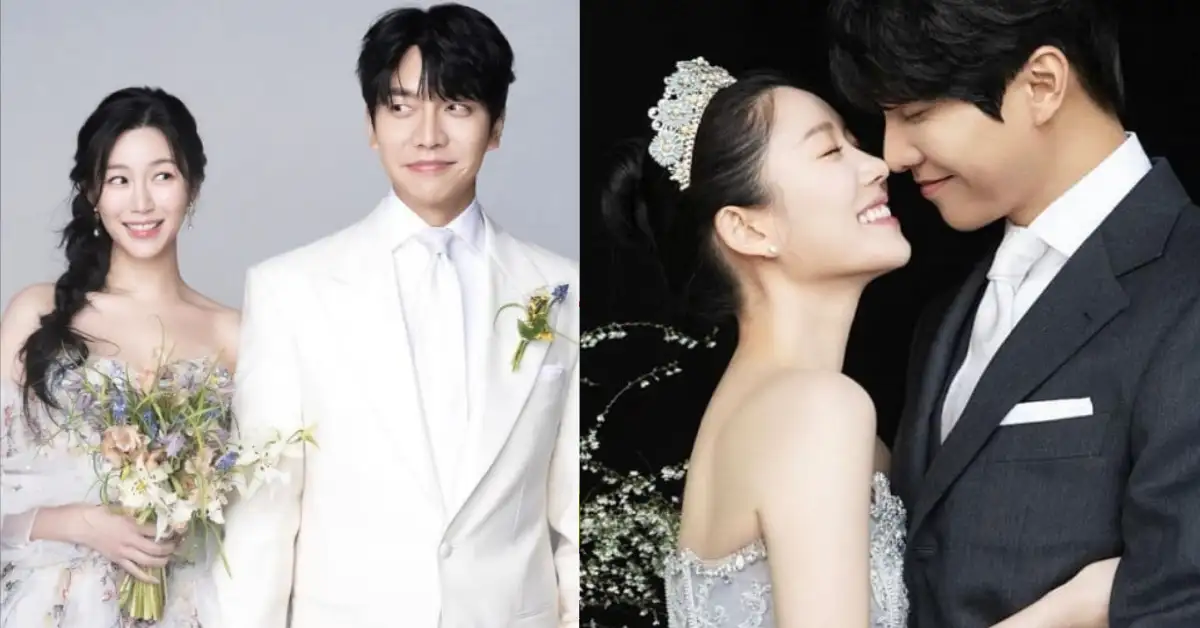 Lee Seung Gi’s wife, Lee Da In, commemorates their 1st anniversary by sharing previously unseen wedding photos on Instagram
