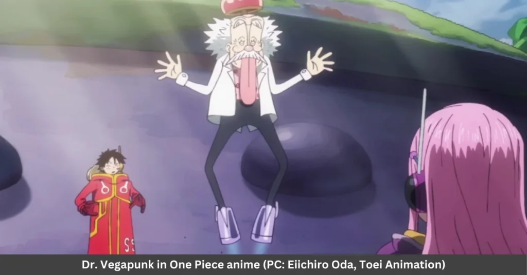 Dr. Vegapunk in One Piece anime (PC: Eiichiro Oda, Toei Animation)
