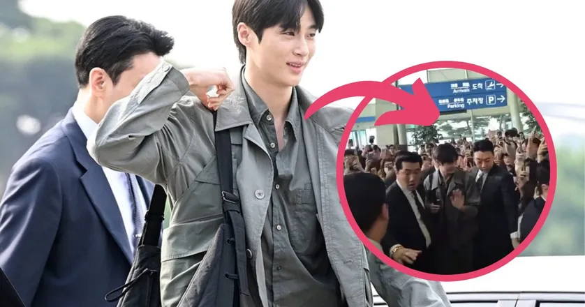 Byeon Woo Seok Gets Mobbed At Incheon Airport