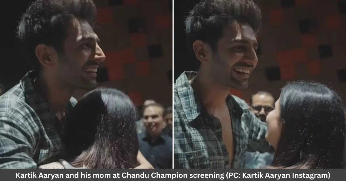 Kartik Aaryan Receives Emotional Hug from Mom at Chandu Champion Screening: “Nothing Makes Me Feel More Like a Champion…”
