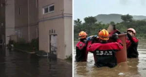 Torrential Rains Cause Devastation in South Korea: Tragic Death of Man Trapped in Flooded Elevator While Begging For Help