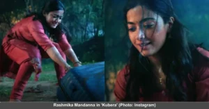 First Look From “Kubera” : Rashmika Mandanna Digs Out A Suitcase Full Of Cash
