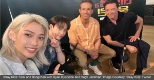 Stray Kids Team Up With Deadpool & Wolverine Stars Ryan Reynolds & Hugh Jackman for Mysterious Project