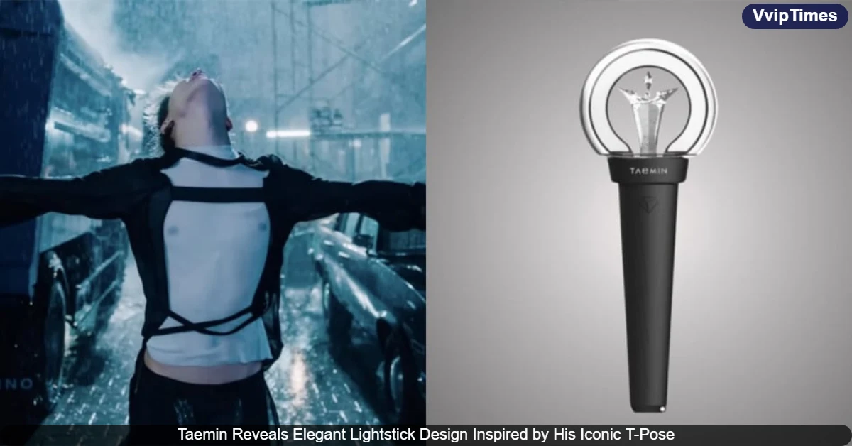 Taemin Reveals Elegant Lightstick Design Inspired by His Iconic T-Pose Ahead of World Tour