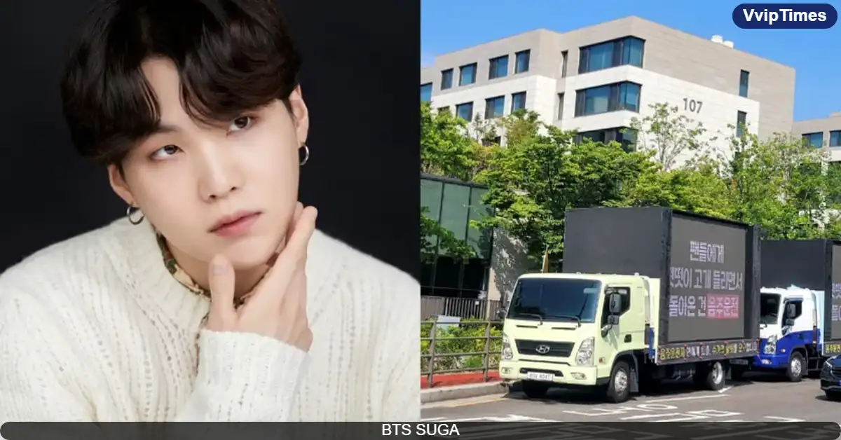 Protest Trucks Calling For BTS Suga’s Withdrawal Now On The Streets of Seoul