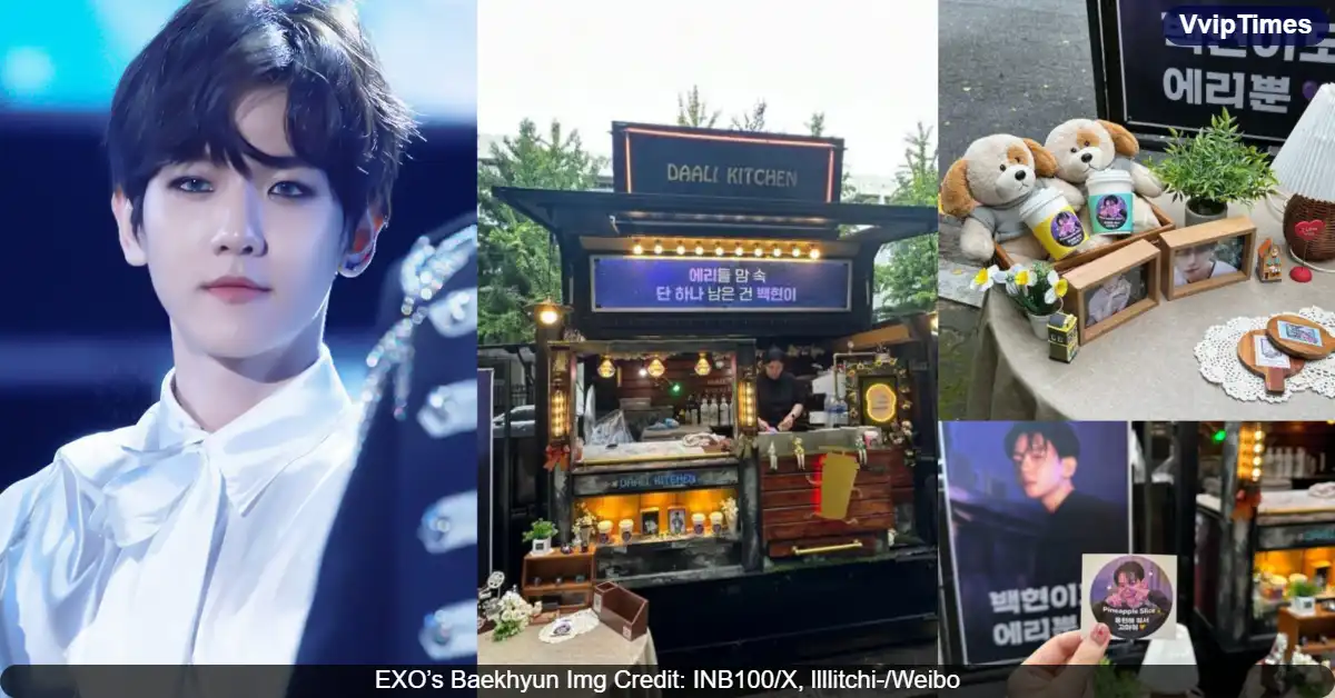 EXO’s Baekhyun Treats 300 Fans With Food and Gifts, Sparking Viral Reactions