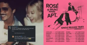 BLACKPINK's Rose Teams Up with Bruno Mars for New Single 'APT'