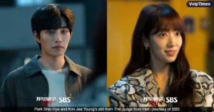 New Stills from The Judge from Hell: Park Shin Hye’s Chilling Smile Puts Kim Jae Young in a Tense Spot
