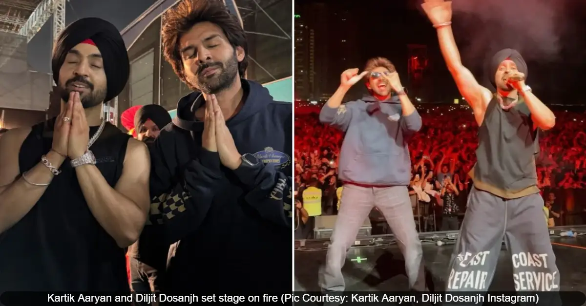 Kartik Aaryan and Diljit Dosanjh’s Surprise Collaboration at Ahmedabad Concert