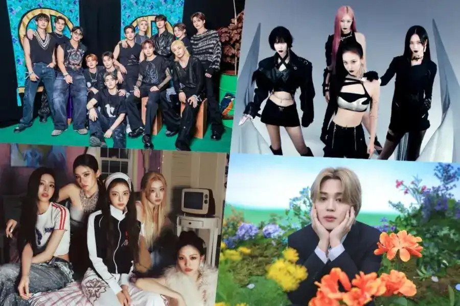 SEVENTEEN, aespa, ITZY, Jimin, Stray Kids, ENHYPEN, and More Dominate Billboard World Albums Chart