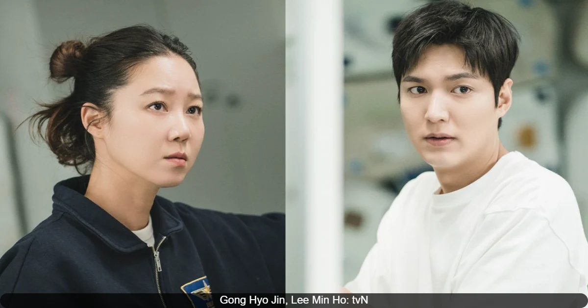 When the Stars Gossip New Stills: Lee Min Ho and Gong Hyo Jin engaged in a research mission at a zero-gravity space station