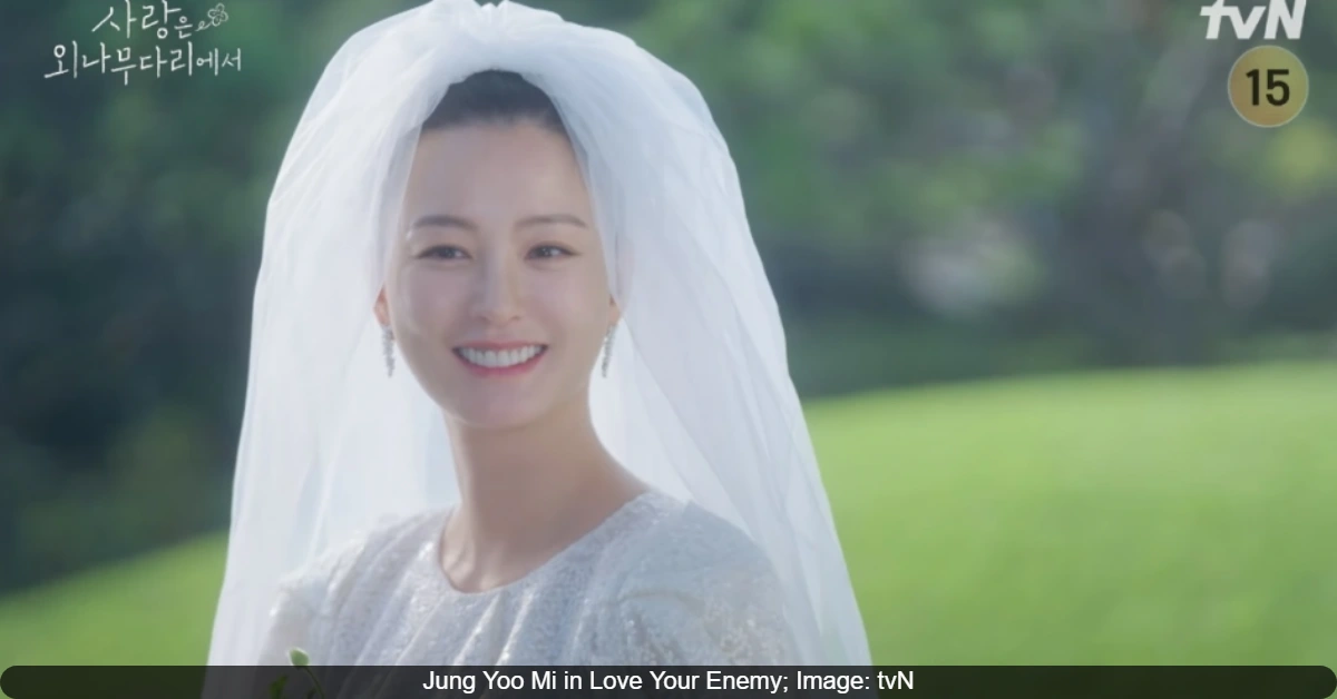 “She looks like a nun”: Korean Netizens React to Jung Yoo Mi’s Wedding Dress in ‘Love Your Enemy’