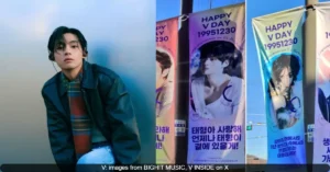 'Happy V Day': BTS Member Kim Taehyung's Fans Celebrate His 29th Birthday with Over 70 Banners Near Military Base