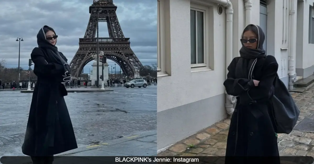 Jennie Stuns in Chic All-Black Outfit at Eiffel Tower After Paris Fashion Week; See Photos