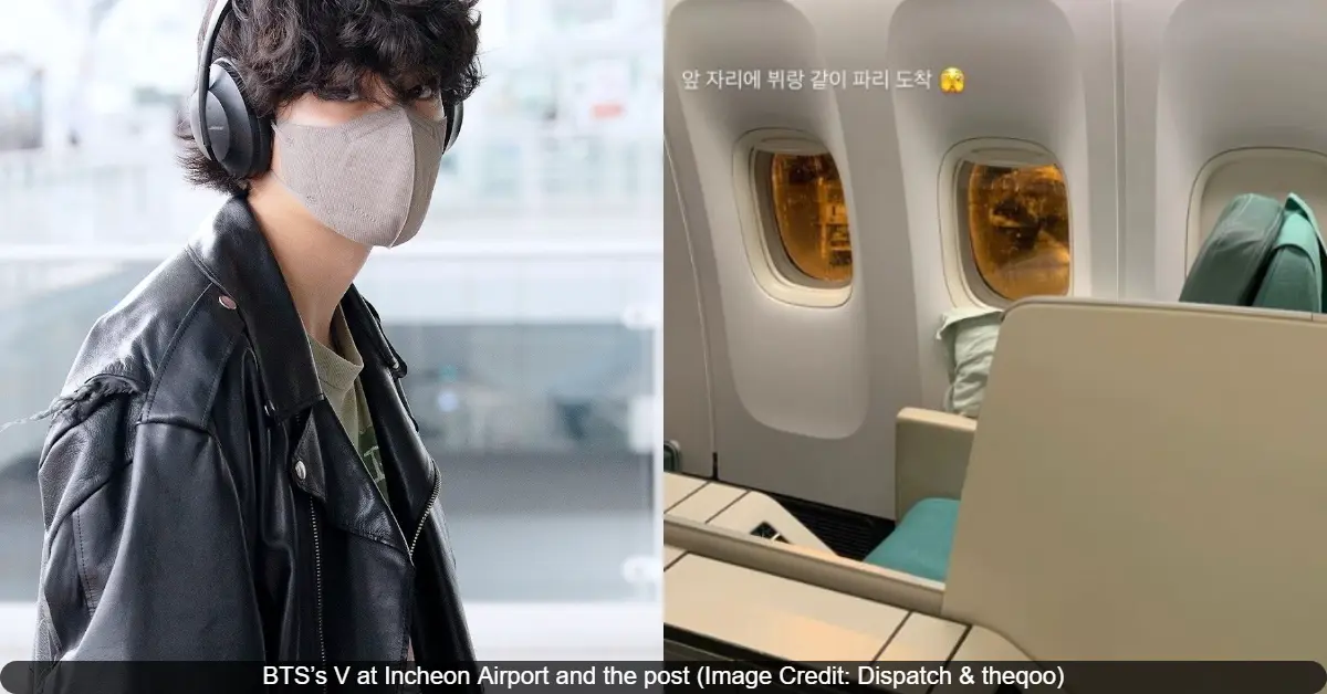Did BTS's V Charm Flight Crew and Fellow Passengers on His Way to Paris?