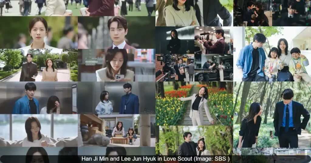 VvipTimes Han Ji Min and Lee Jun Hyuk in Love Scout Image SBS 4 Love Scout Fans Get a Treat, But Episode 9 Delayed!