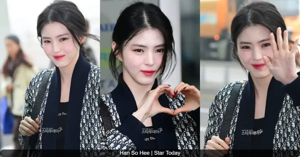 Han So Hee's Radiant Skin Tone Captures Netizens' Attention in Recent Airport Photos