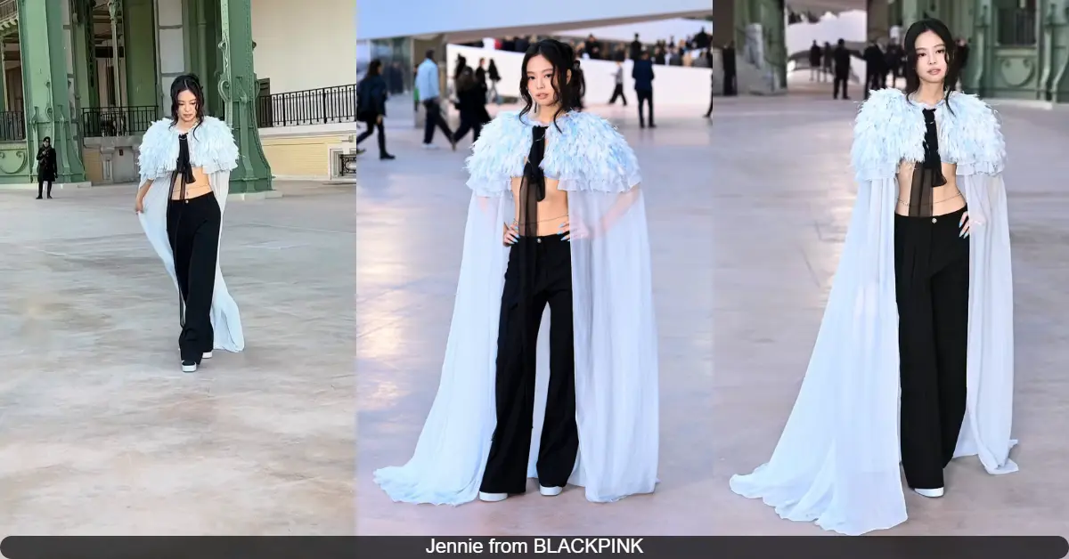 Jennie from BLACKPINK looks beautiful and elegant at the Chanel high fashion show