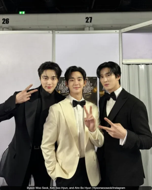 Byeon Woo Seok, Kim Soo Hyun, and Ahn Bo Hyun 
