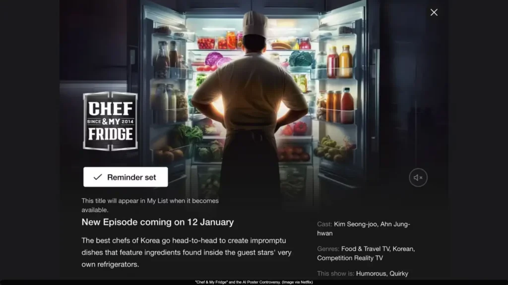 Netflix Faces Scrutiny Over Alleged Use of AI in "Chef & My Fridge" Promotion