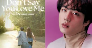 BTS Jin's "Don't Say You Love Me" Poster Sparks Fan Reactions; Singer's Funny Replies Go Viral