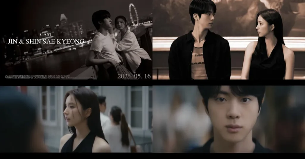 Jin and Shin Se Kyung in Dont Say You Love Me MV BigHit Music Jin and Shin Se Kyung in Dont Say You Love Me MV BigHit Music