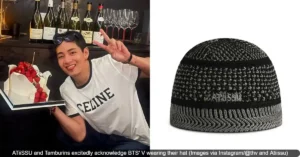 BTS’ V Sparks Fashion Frenzy as ATiiSSU and Tamburins Celebrate His Hat Choice at Jin’s Solo Concert