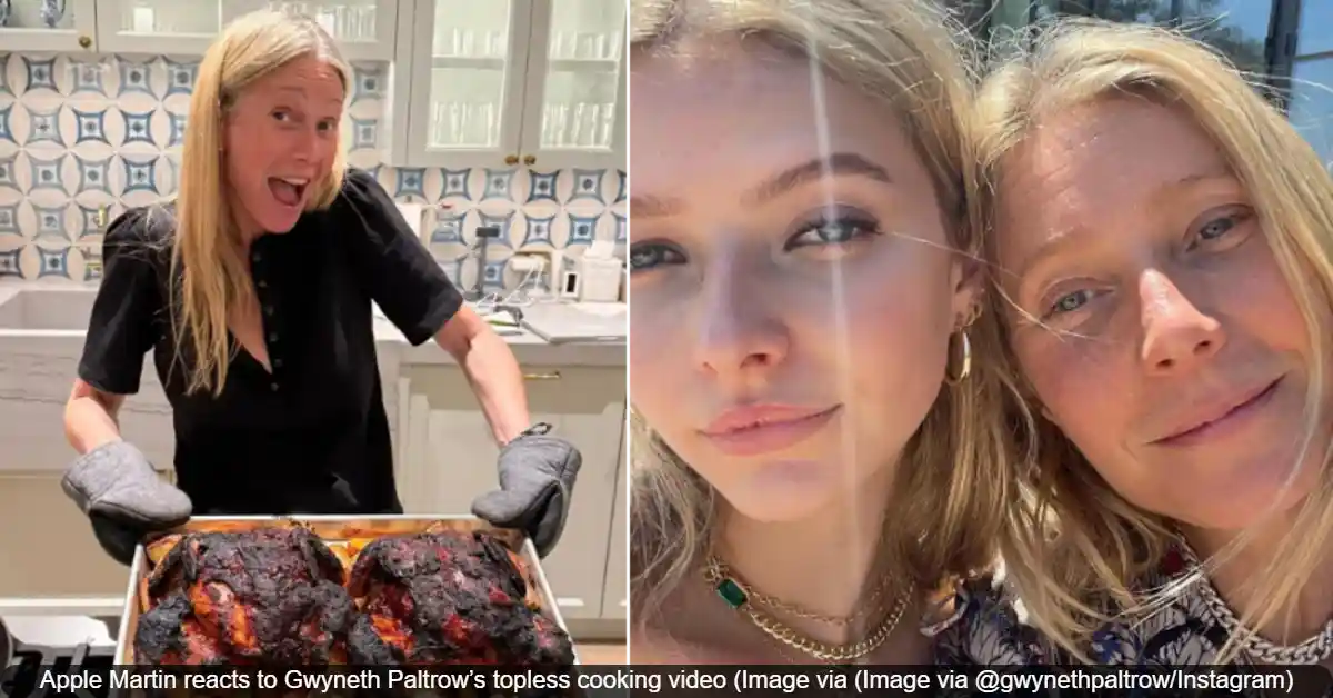 Apple Martin Playfully Roasts Mom Gwyneth Paltrow Over Topless Cooking Video; See Her Comment
