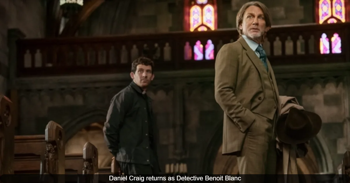 Daniel Craig Returns as Detective Benoit Blanc in New Knives Out Mystery “Wake Up Dead Man” Trailer