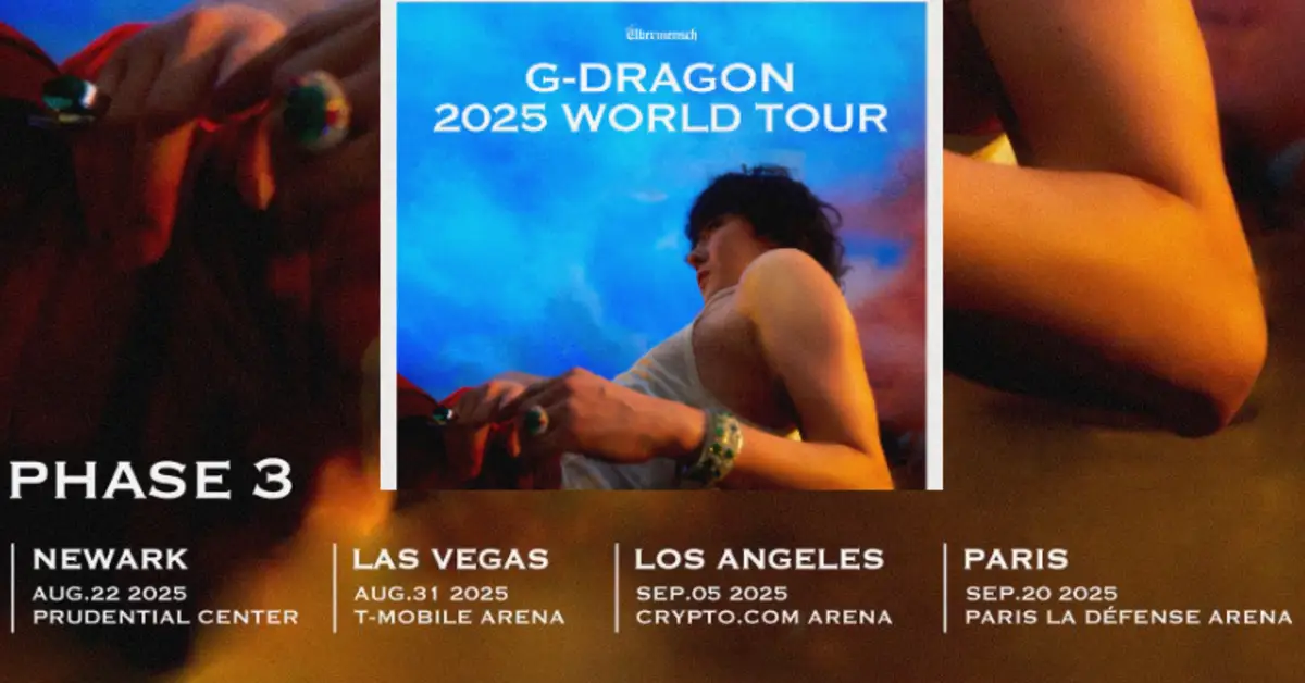 G-Dragon Announces 2025 World Tour Dates in U.S. and Europe; See Full Schedule