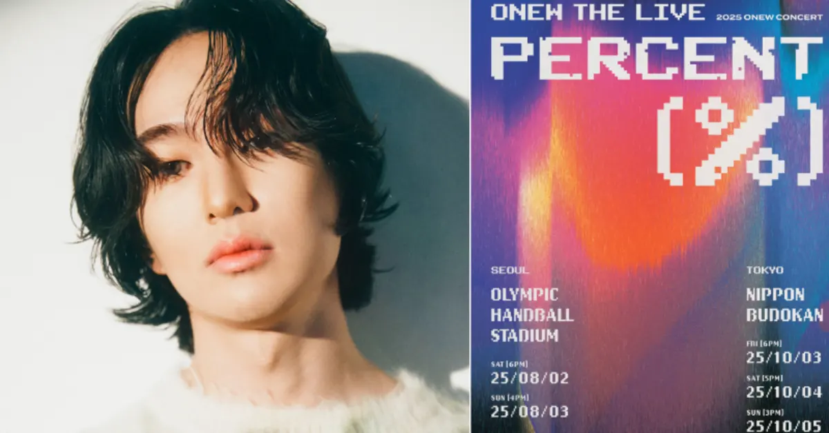 SHINee’s Onew Announces New Solo Concert Series “Percent” in Seoul and Tokyo This August