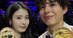 IU Wins Best Actress at Blue Dragon Series Awards While Park Bo Gum Cheers Her On with Heartwarming Support