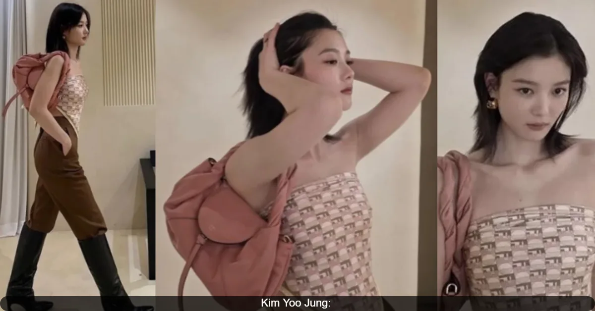 Kim Yoo Jung Surprises Fans with a Bold Scarf Tube Top and Striking Mature Transformation