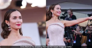 Emily Blunt at The Smashing Machine Red Carpet