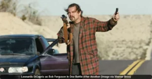 Leonardo DiCaprio as Bob Ferguson in One Battle After Another