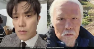 park hee soon elderly makeup transformation