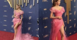BLACKPINK’s Lisa Stuns in Pink Gown and White Corset at 2025 Emmys and After-Party