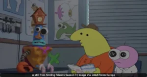 A still from Smiling Friends Season 3